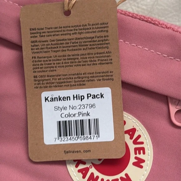 Fjallraven Kånken Hip Bag in Pink - Picture 4 of 4